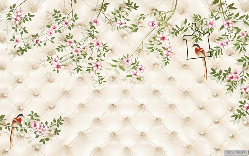 Cây hoa hồng leo và chim MAV-3647 